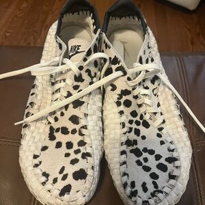 UFC White and Black Woven Sneakers